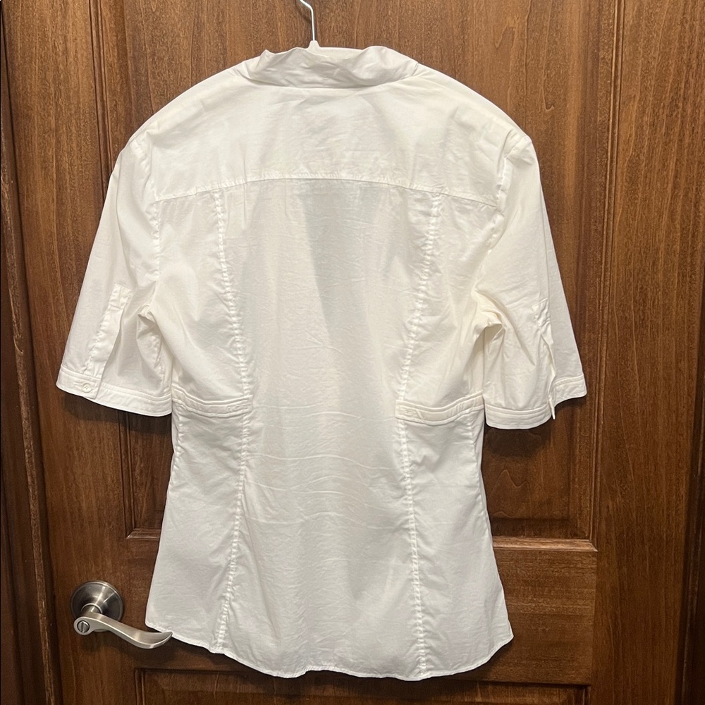 Gucci White Blouse with Button Detail - Picture 4 of 7